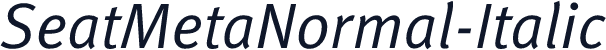SeatMetaNormal-Italic