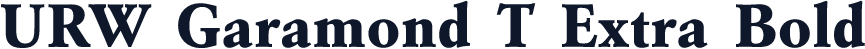 URW Garamond T Extra Bold