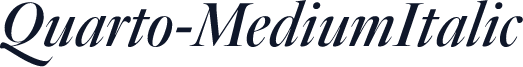 Quarto-MediumItalic