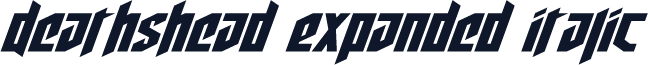 Deathshead Expanded Italic