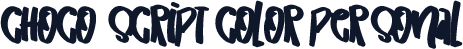 Choco Script Color Personal