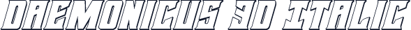 Daemonicus 3D Italic