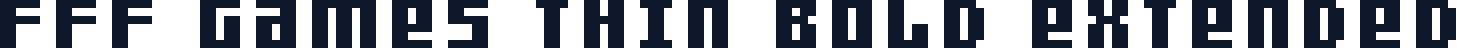 FFF Games Thin Bold Extended