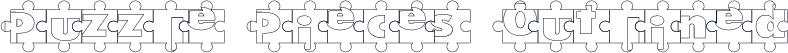Puzzle Pieces Outlined