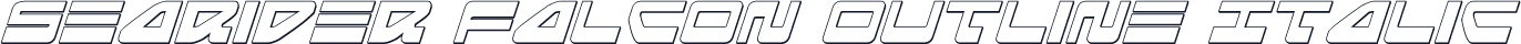 Searider Falcon Outline Italic