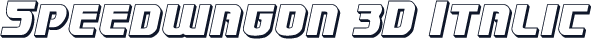 Speedwagon 3D Italic