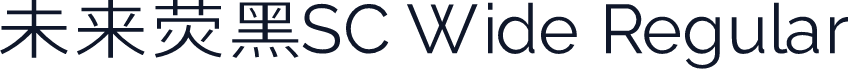 未来荧黑SC Wide Regular