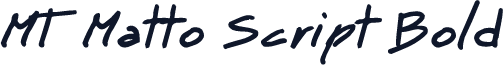 MT Matto Script Bold