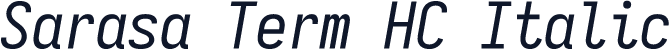 Sarasa Term HC Italic