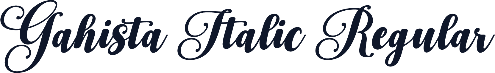 Gahista Italic Regular