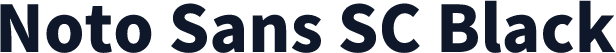 Noto Sans SC Black