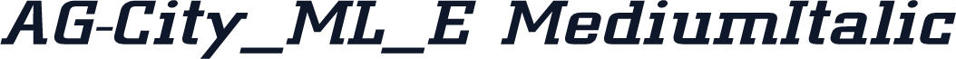 AG-City_ML_E MediumItalic