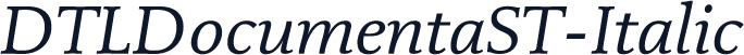 DTLDocumentaST-Italic