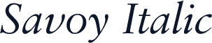 Savoy Italic