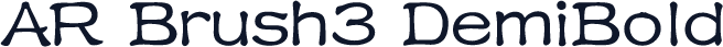AR Brush3 DemiBold