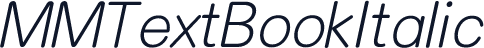 MMTextBookItalic