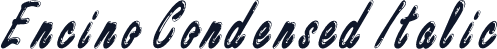 Encino Condensed Italic