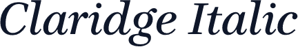 Claridge Italic