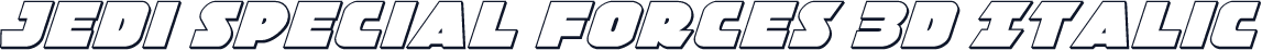 Jedi Special Forces 3D Italic