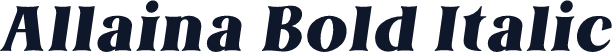 Allaina Bold Italic