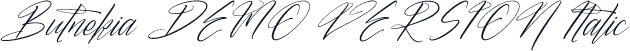 Butnekia DEMO VERSION Italic