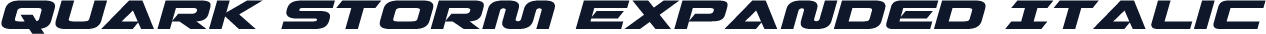 Quark Storm Expanded Italic