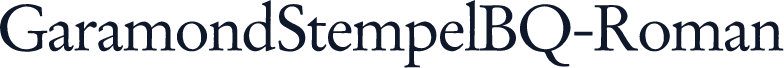 GaramondStempelBQ-Roman