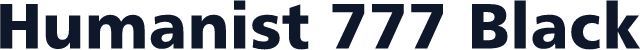 Humanist 777 Black