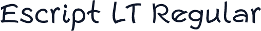 Escript LT Regular