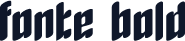 fonte Bold