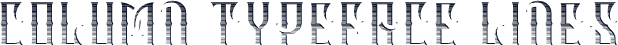 Column Typeface Lines