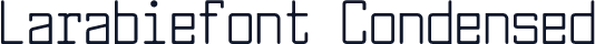 Larabiefont Condensed