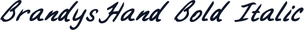 BrandysHand Bold Italic