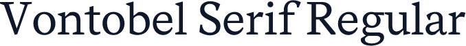 Vontobel Serif Regular