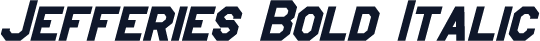 Jefferies Bold Italic