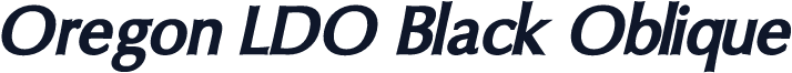 Oregon LDO Black Oblique