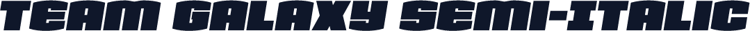 Team Galaxy Semi-Italic