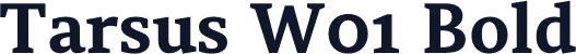 Tarsus W01 Bold
