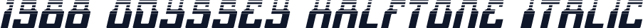 1968 Odyssey Halftone Italic