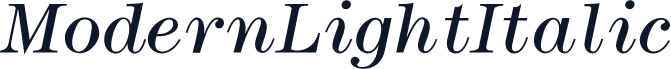 ModernLightItalic