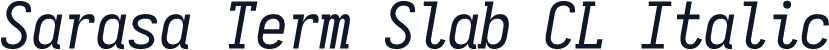 Sarasa Term Slab CL Italic