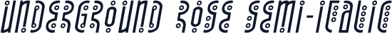 Underground Rose Semi-Italic