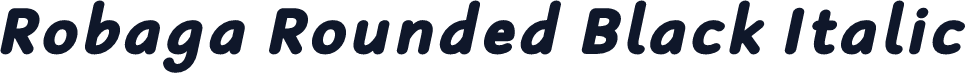 Robaga Rounded Black Italic