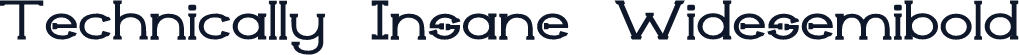 Technically Insane Widesemibold