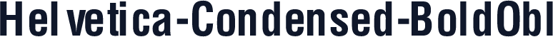 Helvetica-Condensed-BoldObl