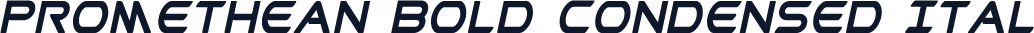 Promethean Bold Condensed Ital