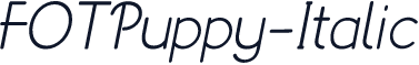 FOTPuppy-Italic
