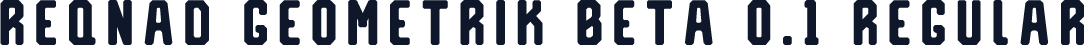Reqnad Geometrik Beta 0.1 Regular