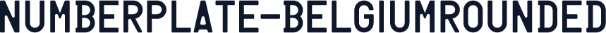 Numberplate-BelgiumRounded