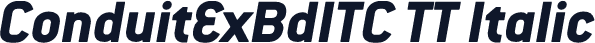 ConduitExBdITC TT Italic